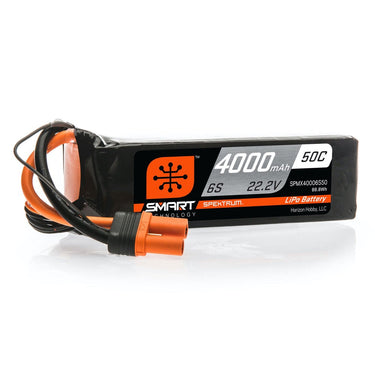 Spektrum SPMX40006S50 4000mah 6S 22.2v 50C Smart LiPo Battery with IC5 Connector